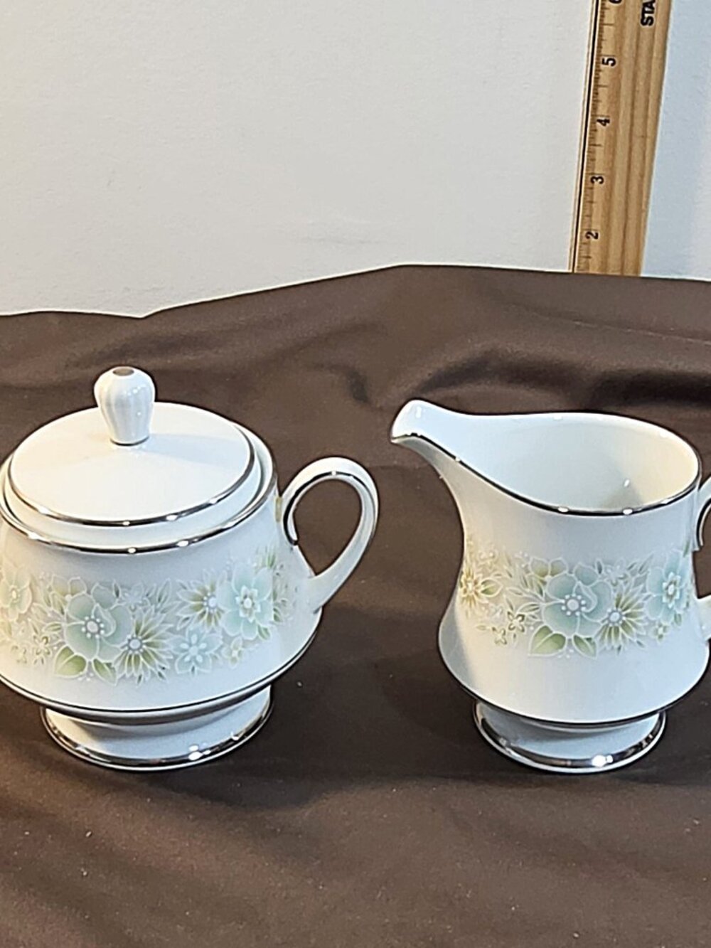 Noritake Paula Creamer & Sugar, Vintage Noritake Pattern 2158
